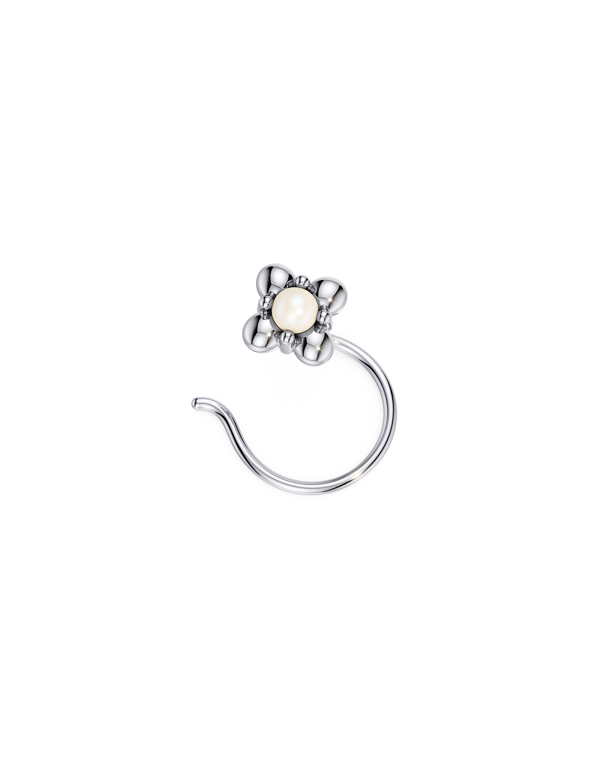 Wisdom Pearl Nose Pin