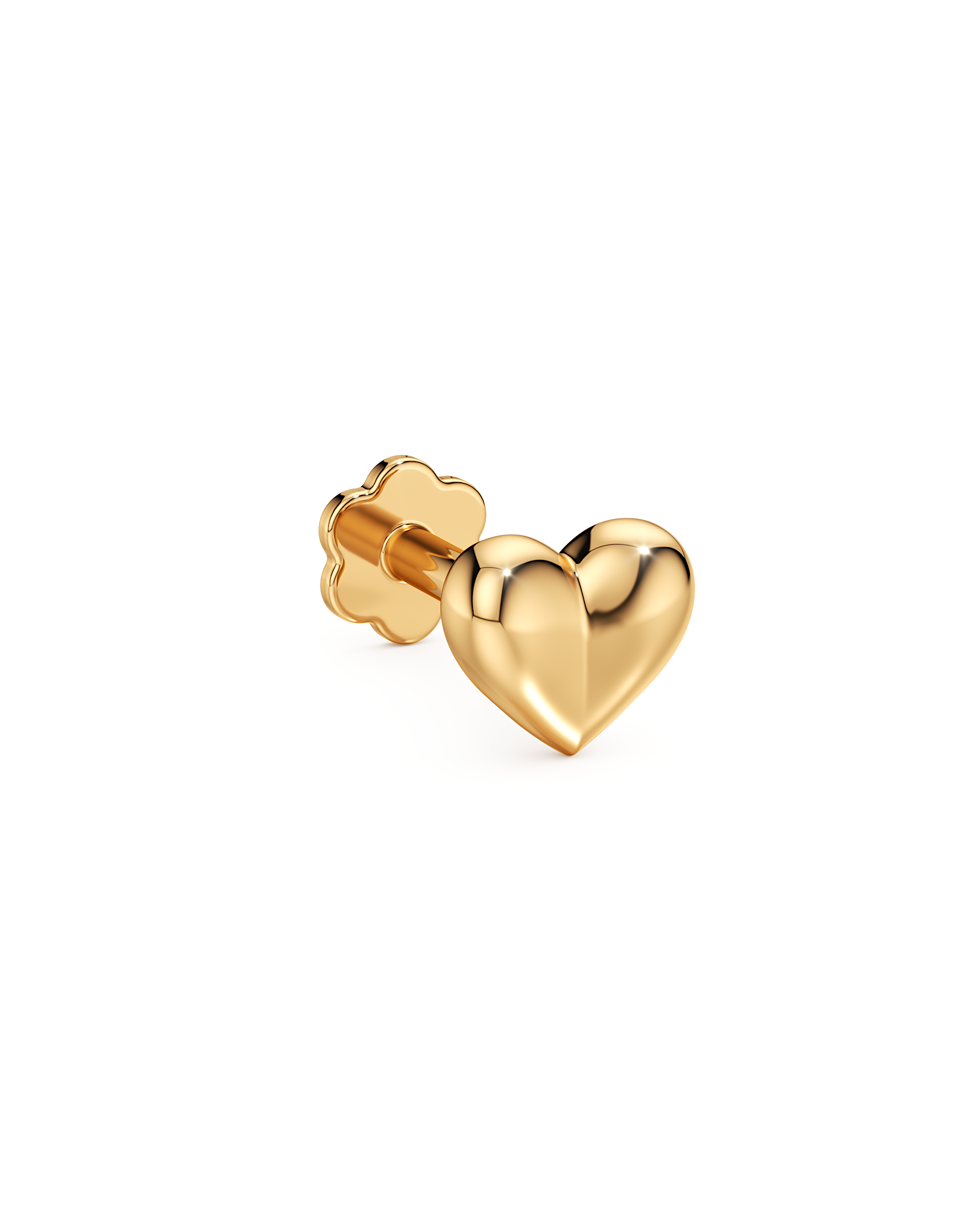 Heart of Gold Nose Pin