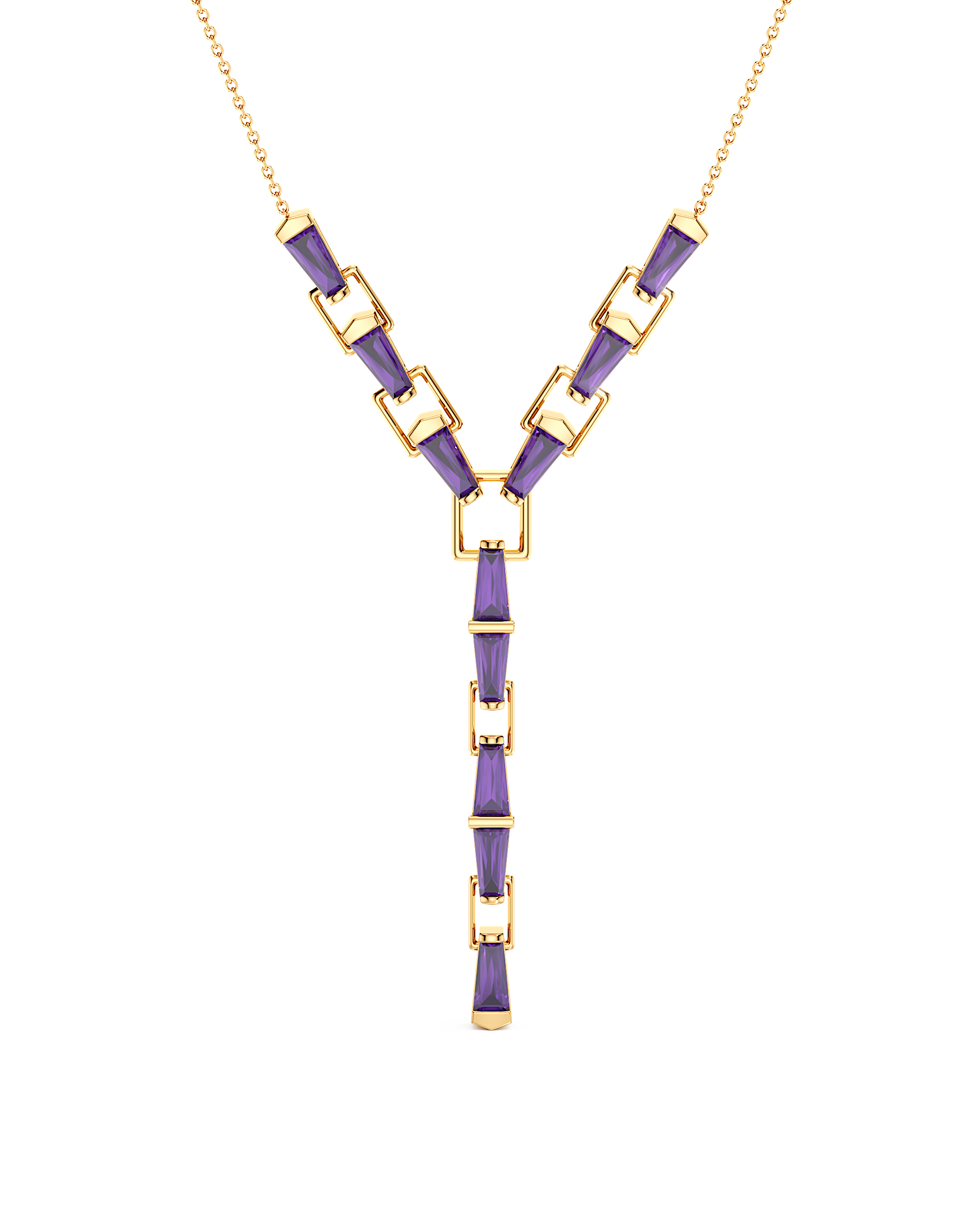 Violet Cascade Necklace
