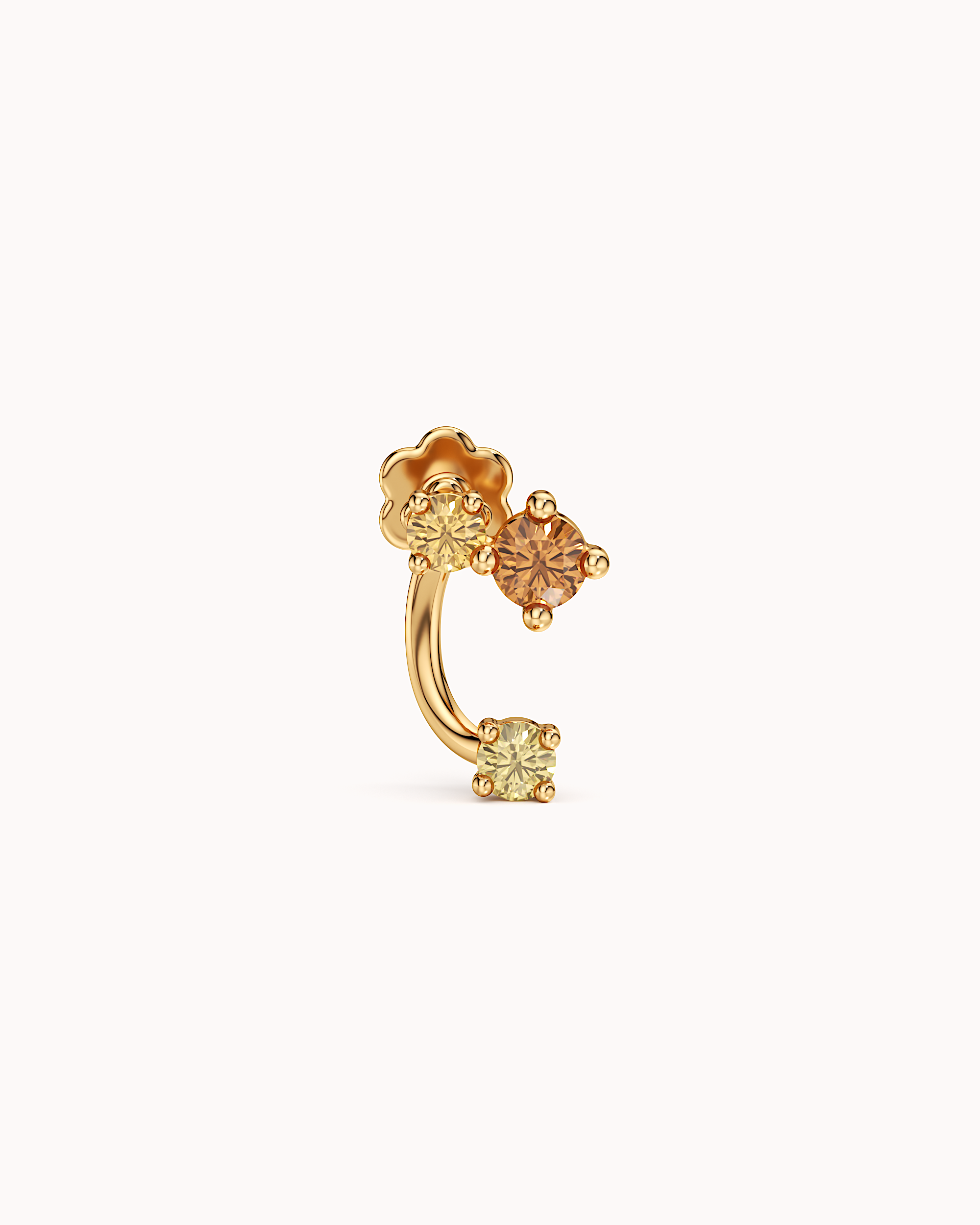 Sun Kissed Spark Nose Pin
