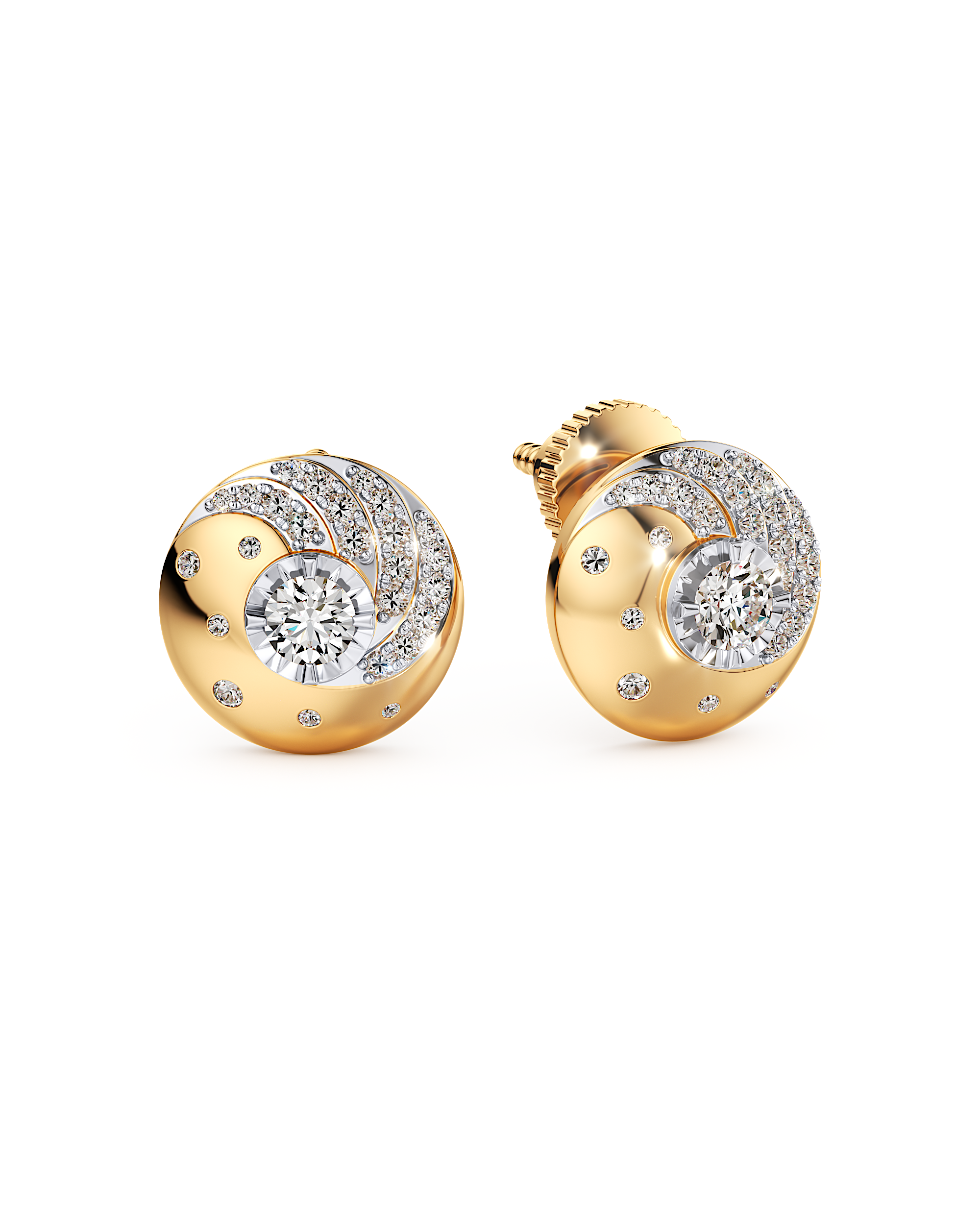Whirlwind Rosette Earrings