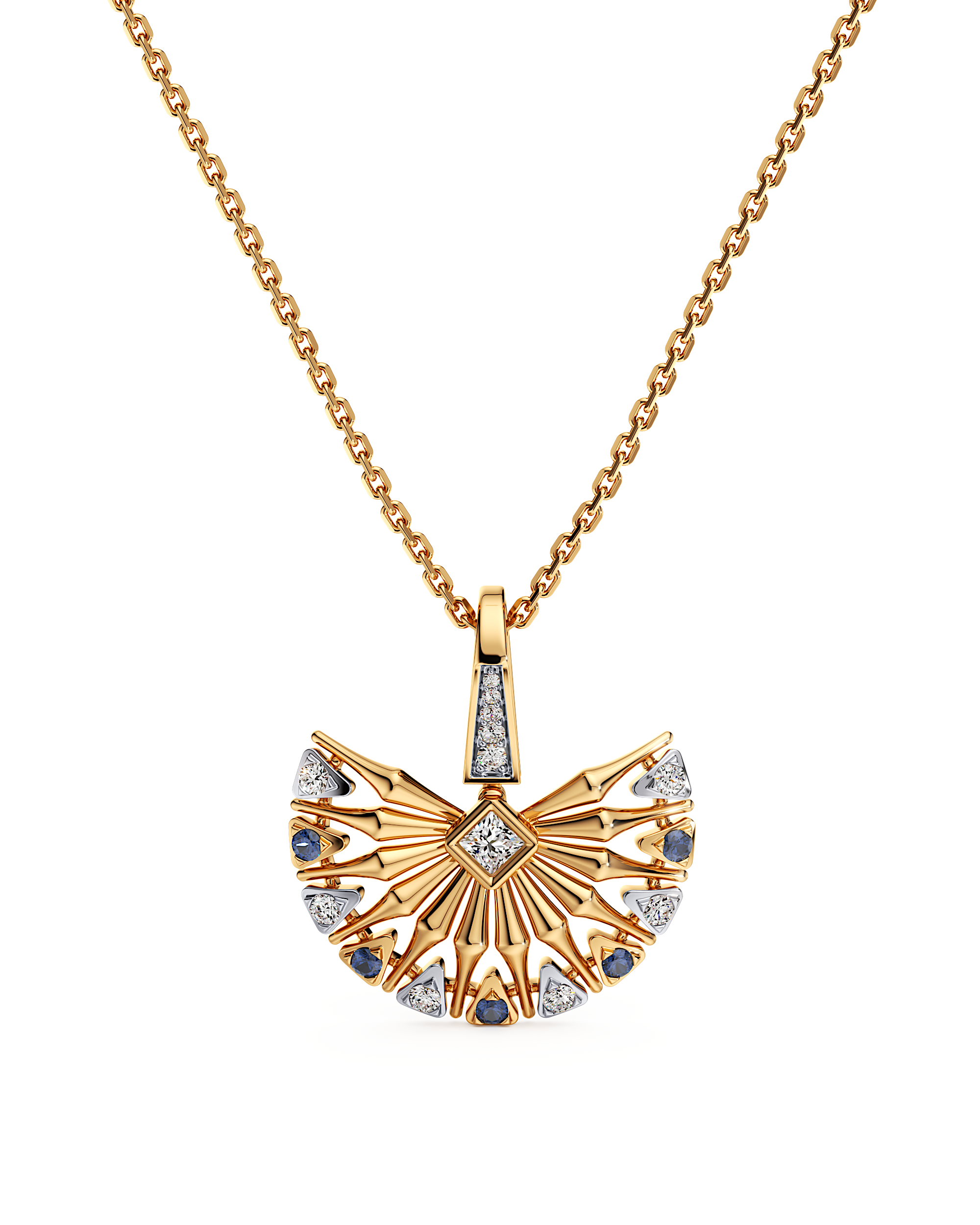 Sunray Fan Pendant
