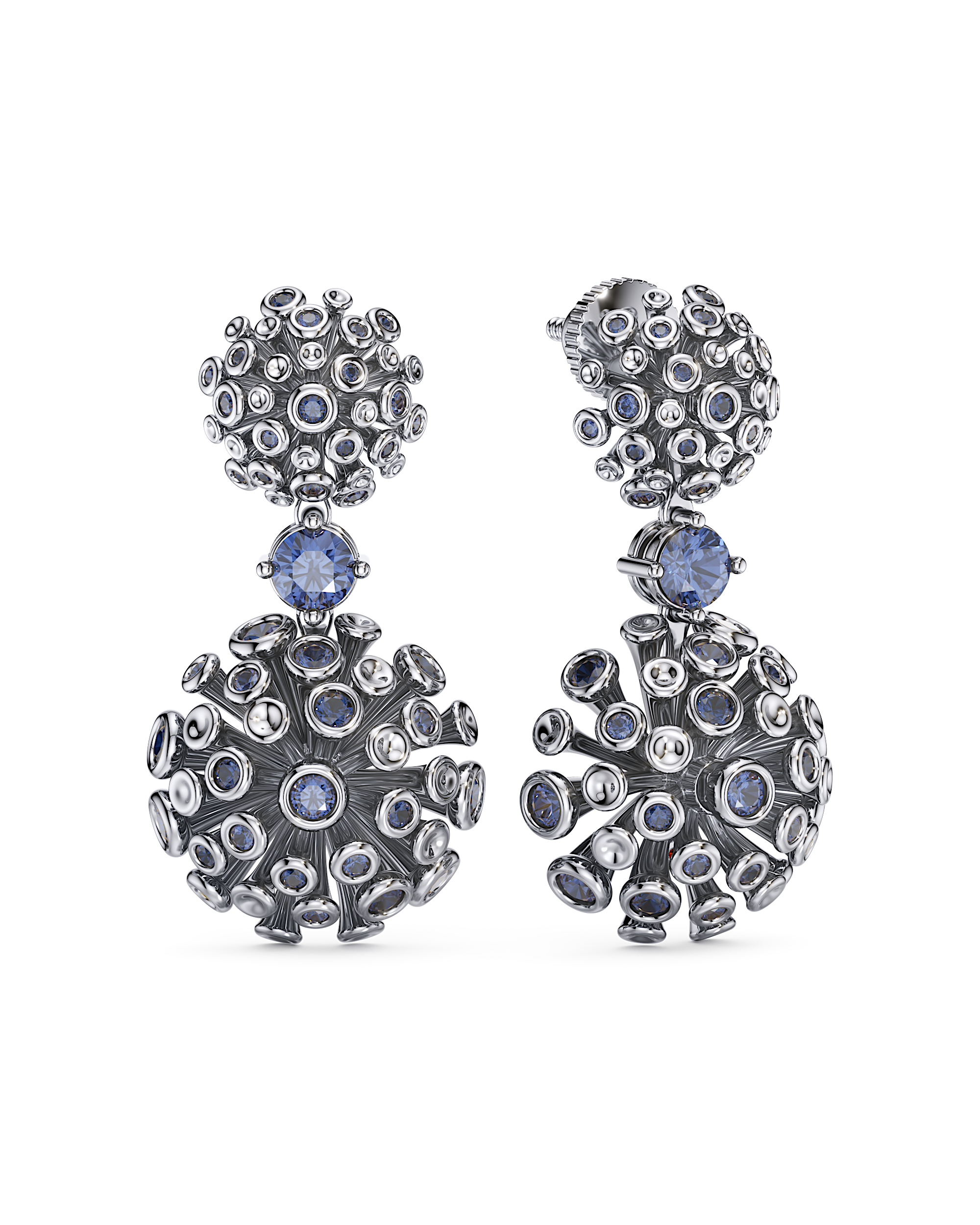 Elysian Blue Sapphire Earrings