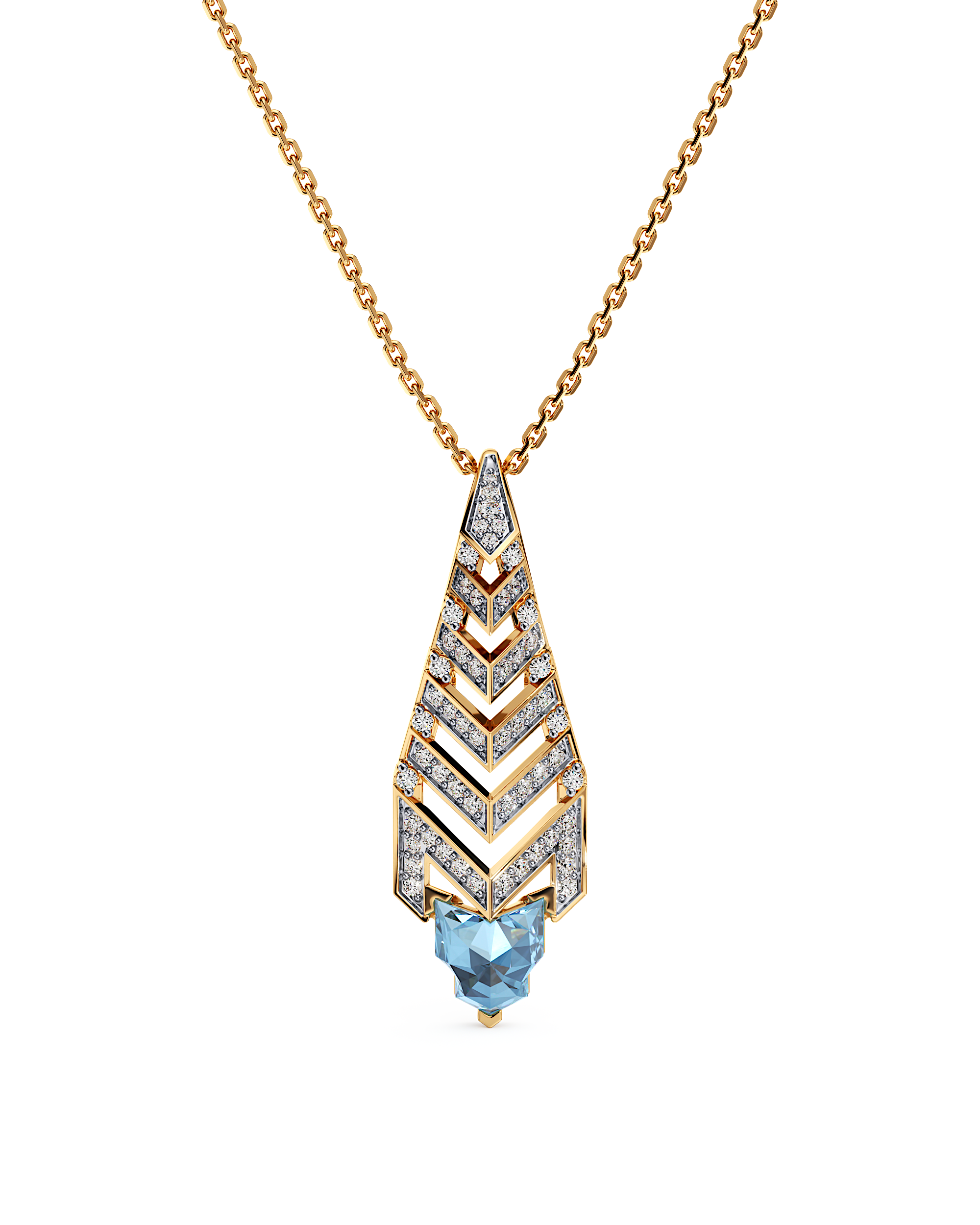 Chevron Descent Pendant
