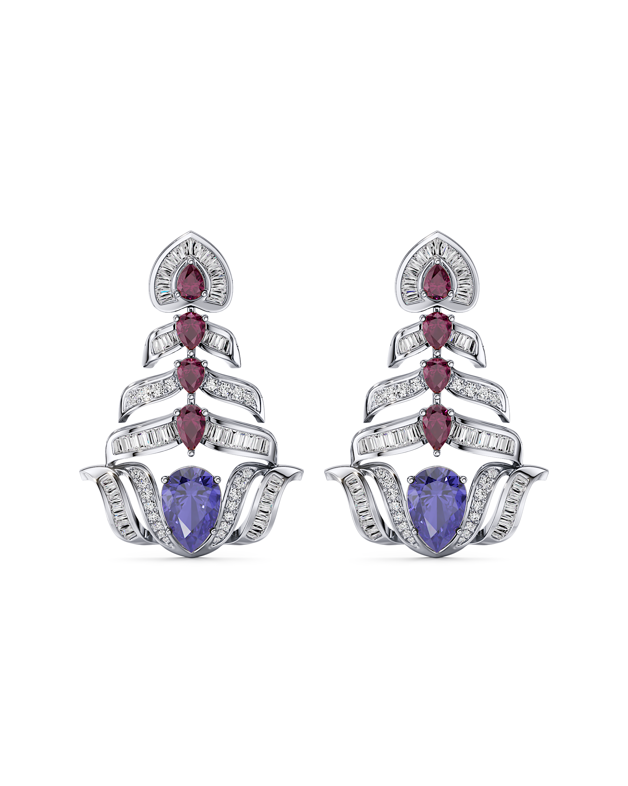Tiered Fanfall Earrings