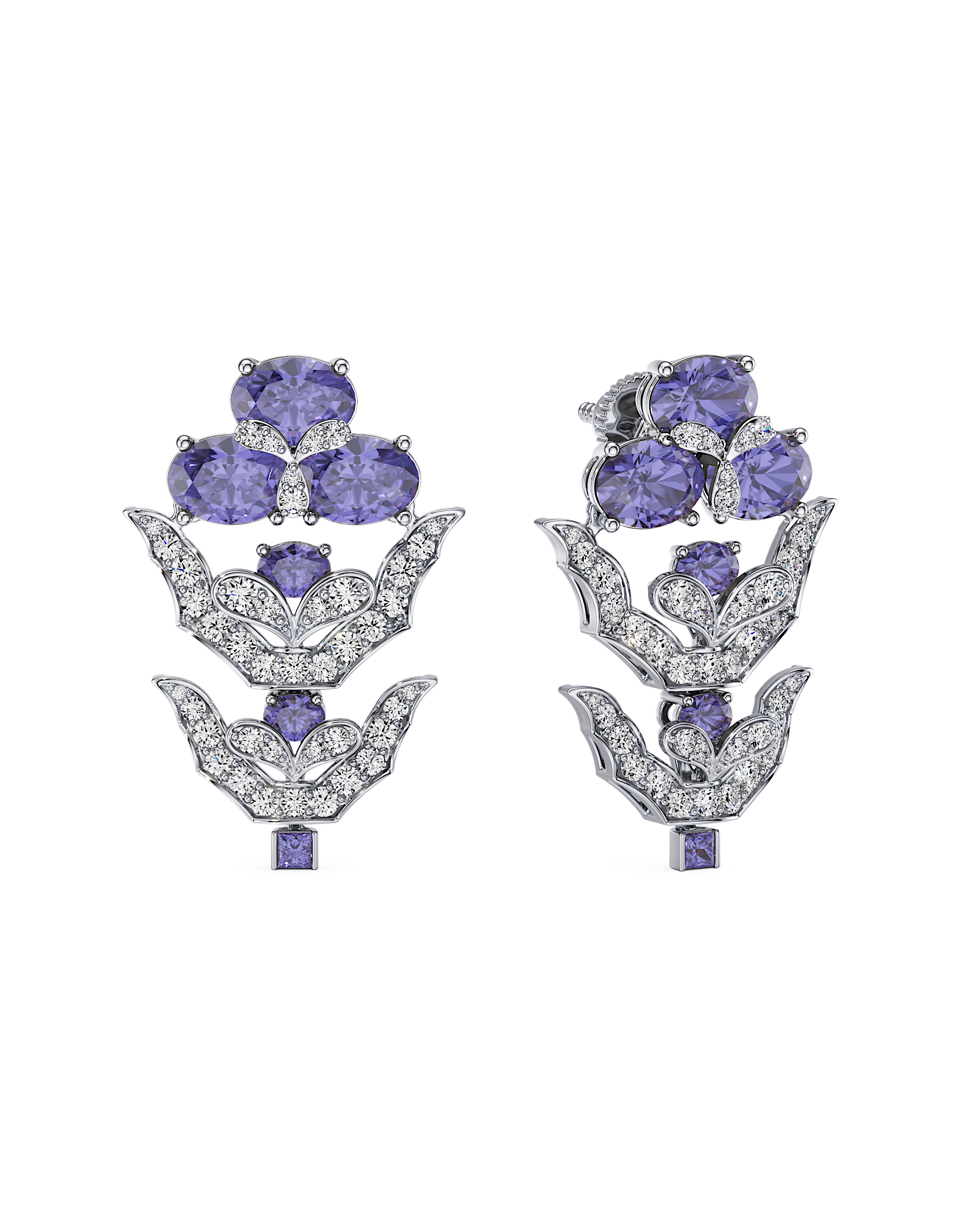 Regal Floret Drop Earrings