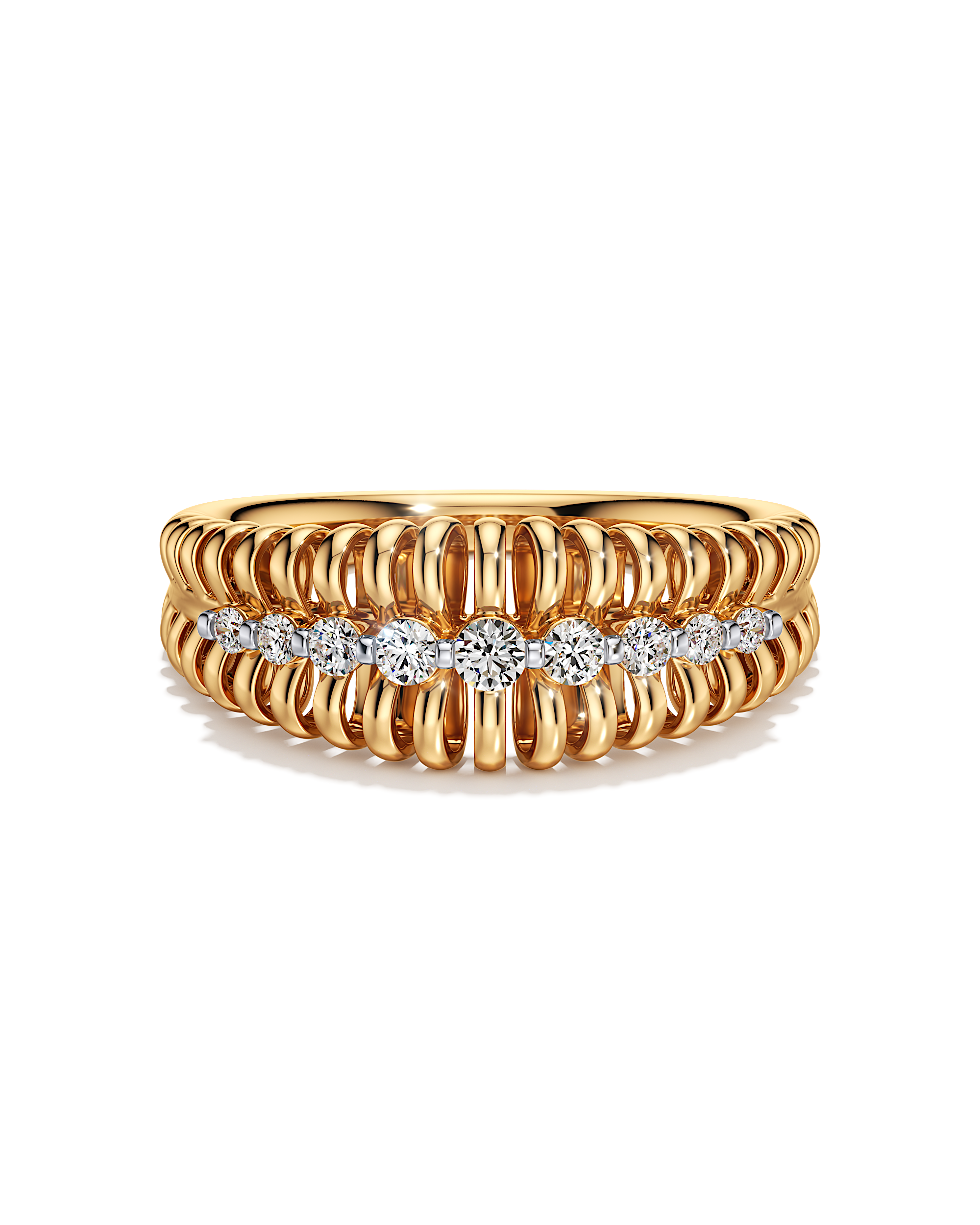 Petal Row Ring
