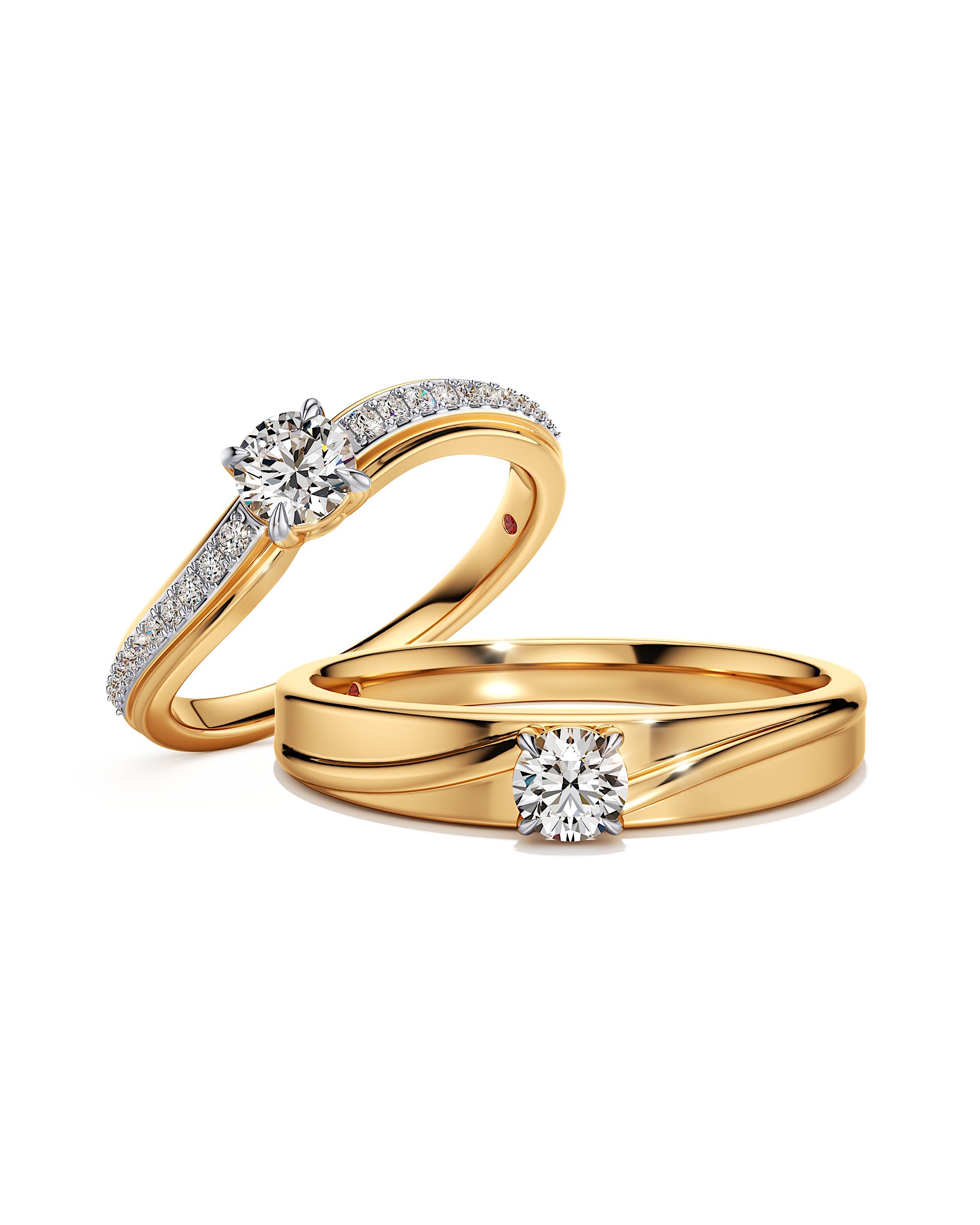 Love All Around Couple Rings