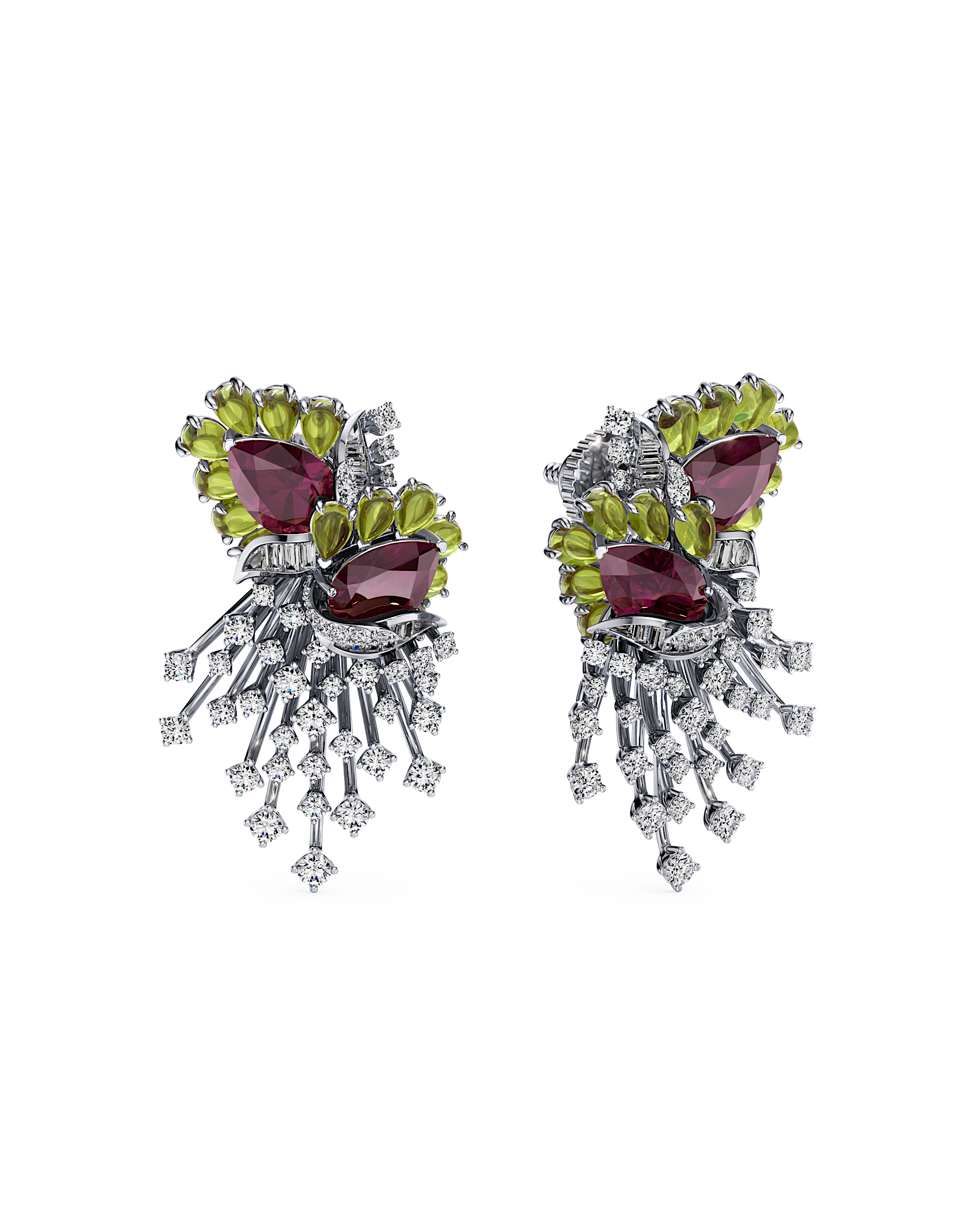 Peridot Bloom Earrings
