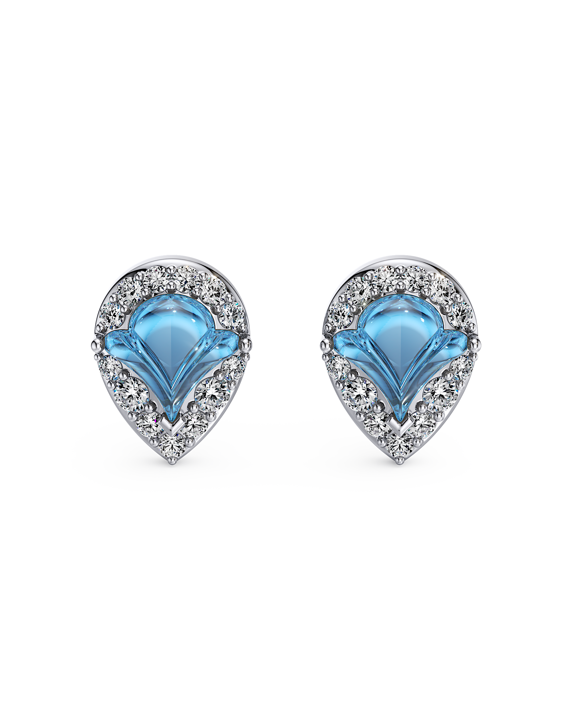 Azure Calm Studs