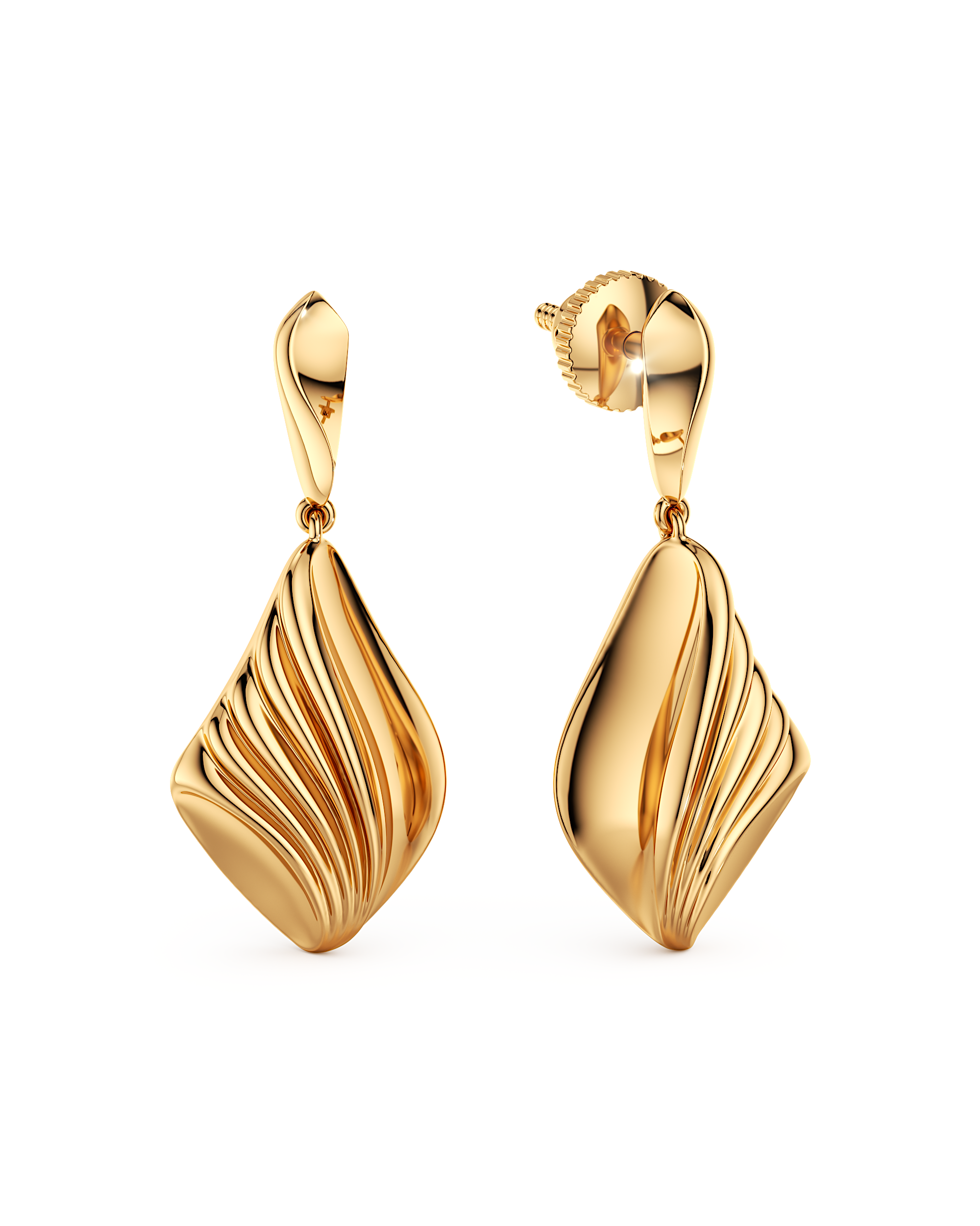 Sculpted Wave Earrings
