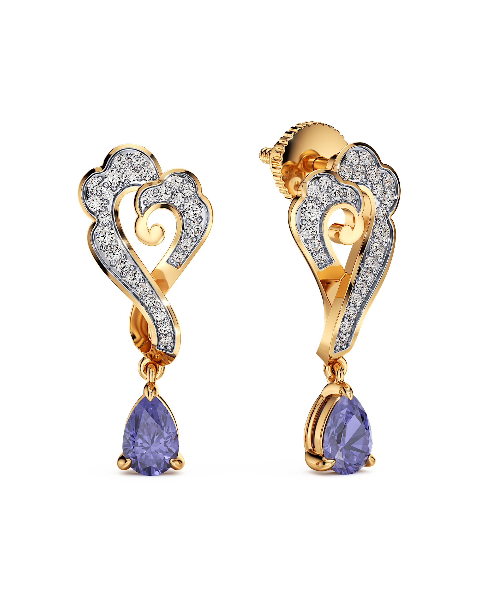 A Drop of Midnight Earrings