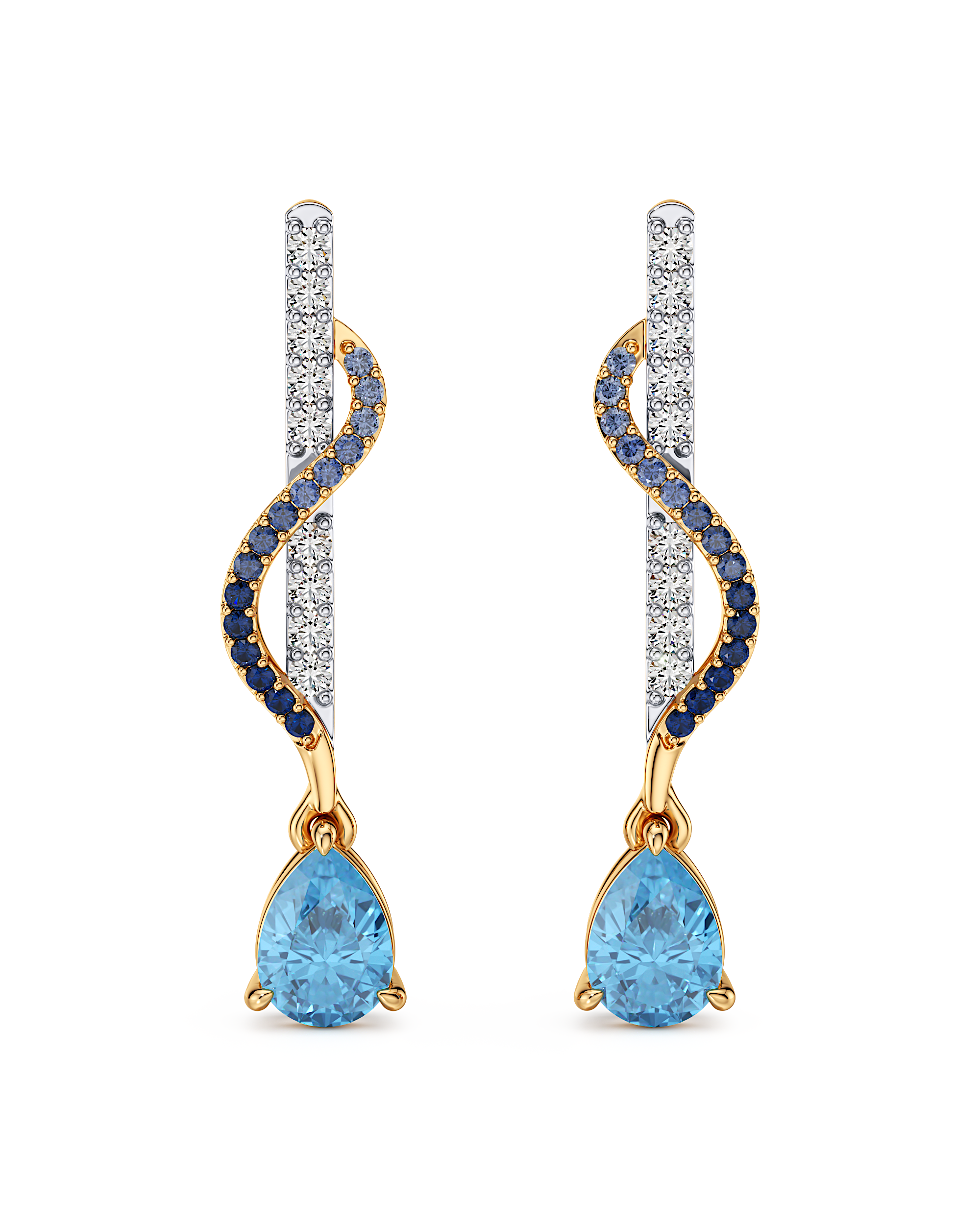 Twilight Twist Drop Earrings