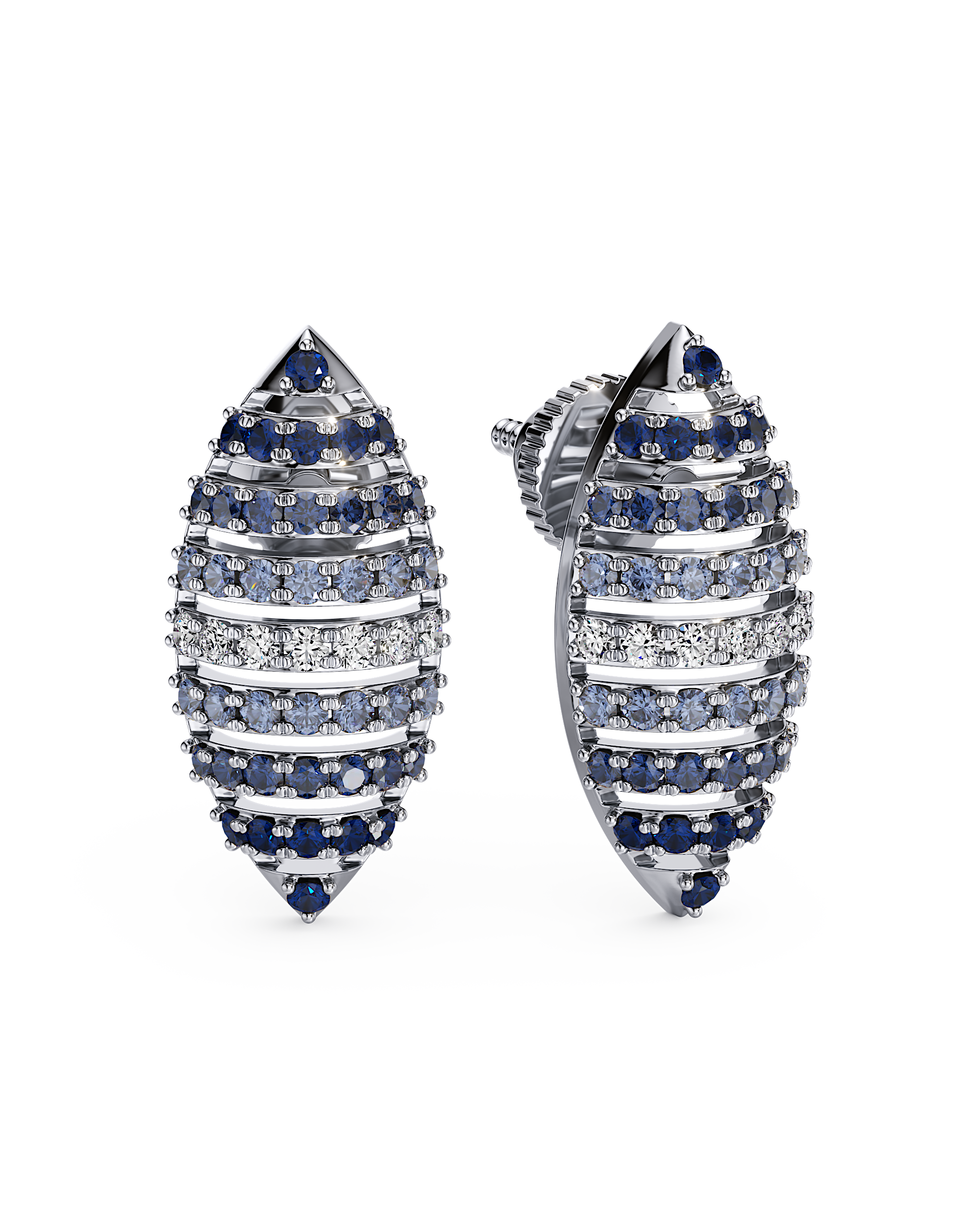 Blue Moon Rising Studs