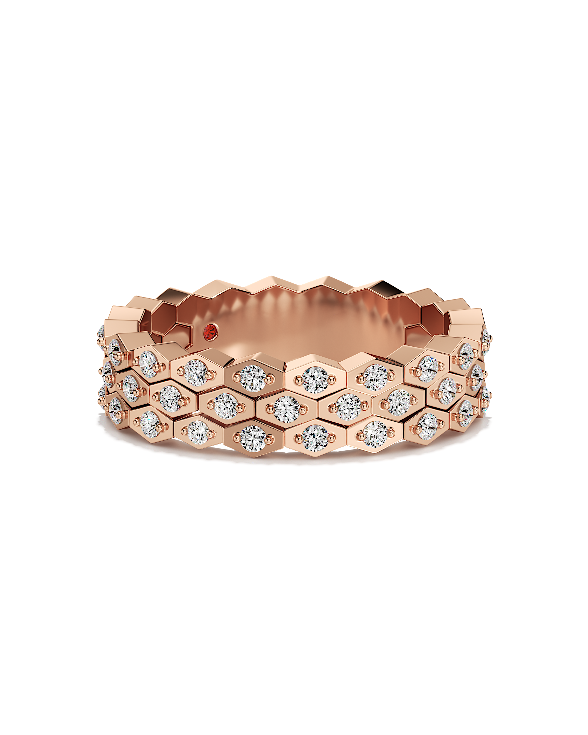 Hexed Sparkle Ring