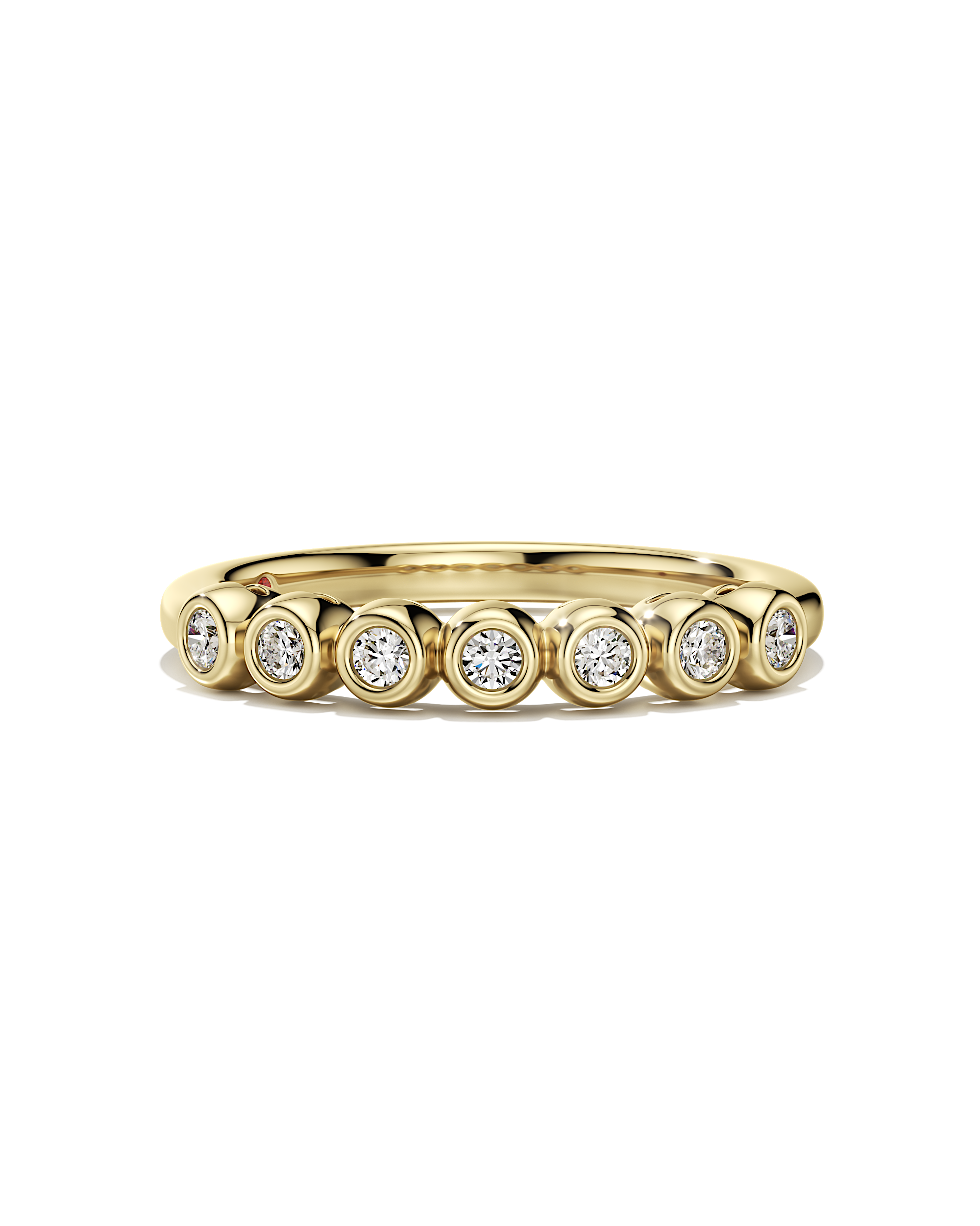 Infinity Frame Ring in Clover Green gold