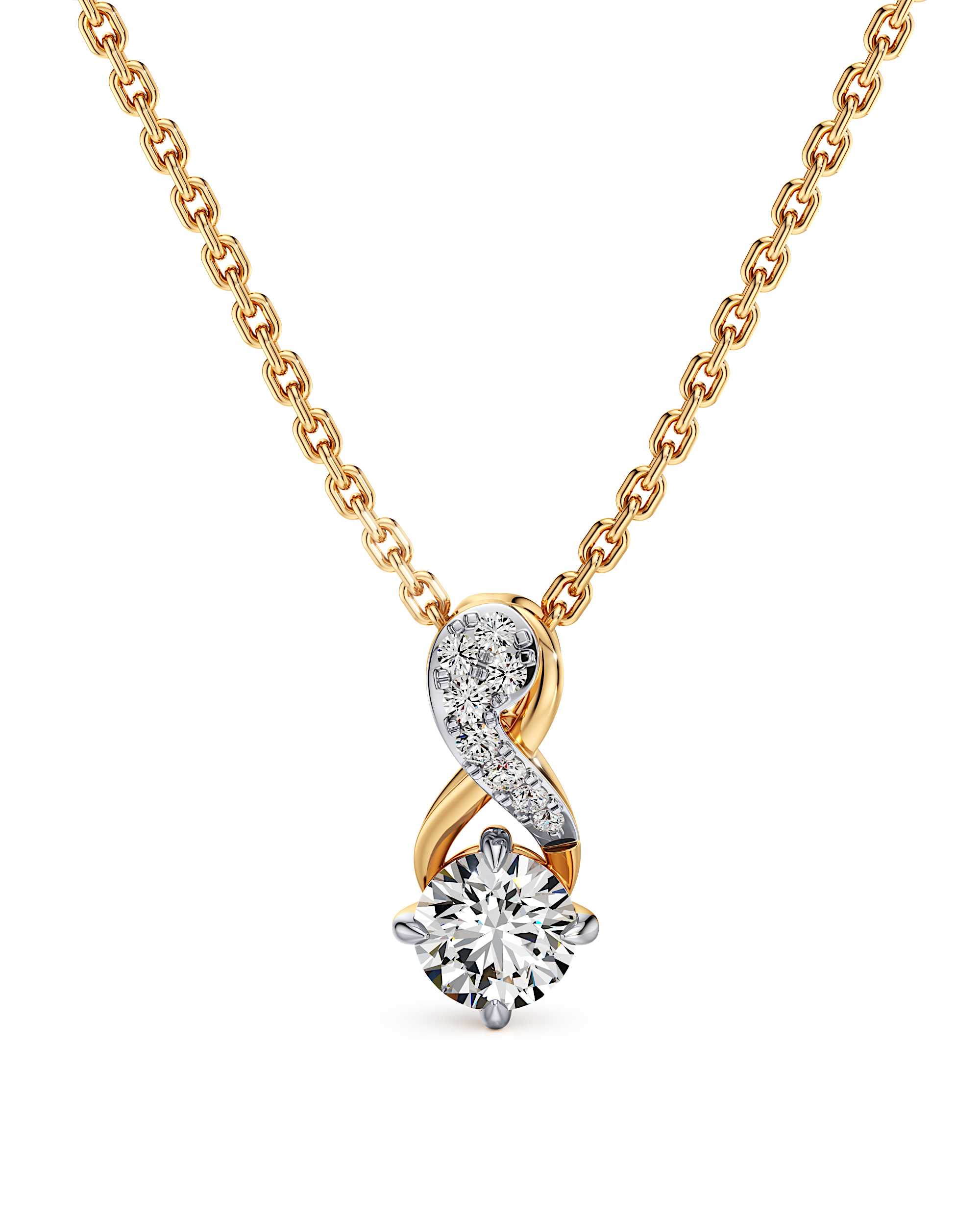 Endless Grace Solitaire Pendant